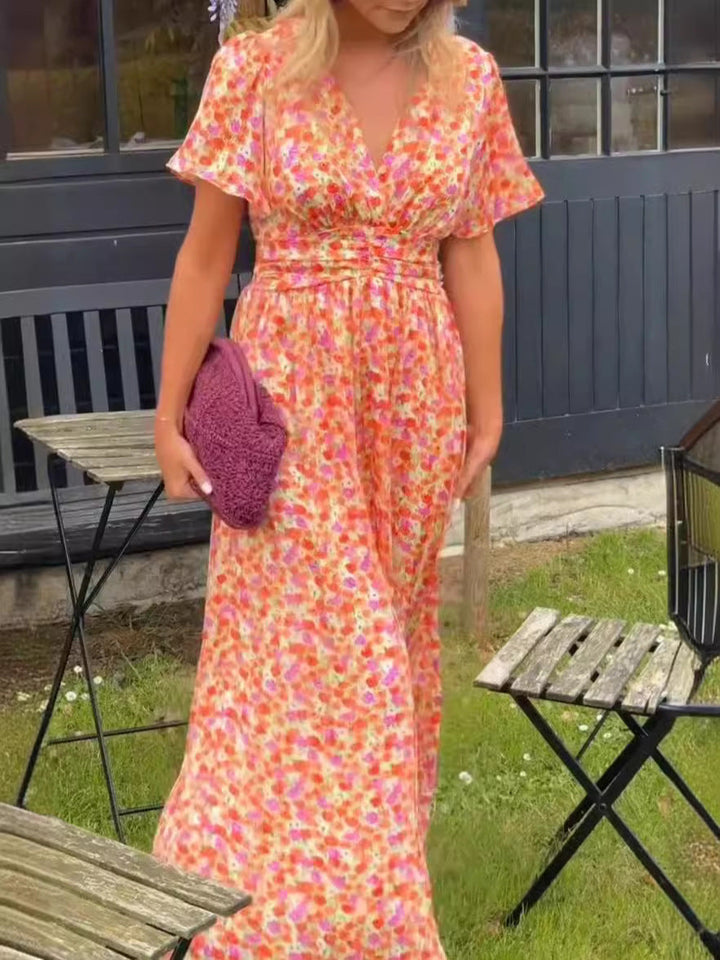Elina – Elegant Floral Maxi Dress