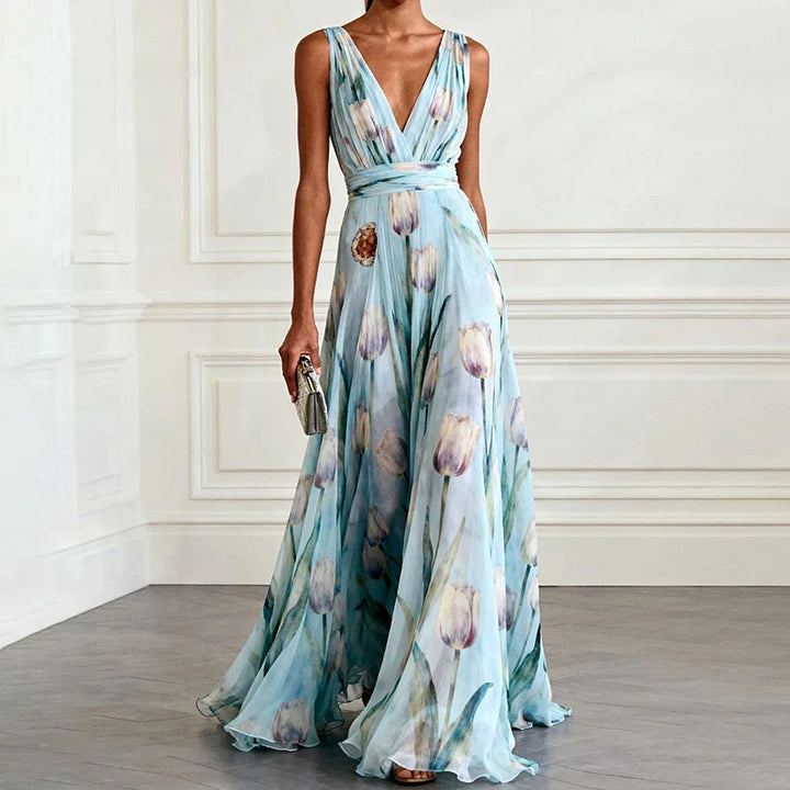 Elena | Tulip Flow Maxi Dress