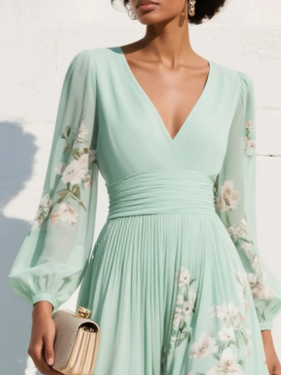 Mint Blossom Dress