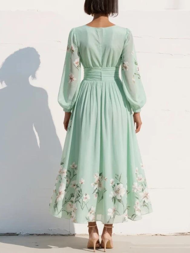 Mint Blossom Dress